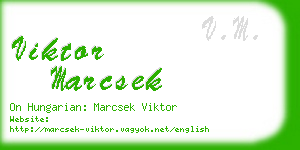viktor marcsek business card